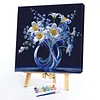 Framed Daffodil Vase-Paint by Numbers Acrylic Painting 35*35CM