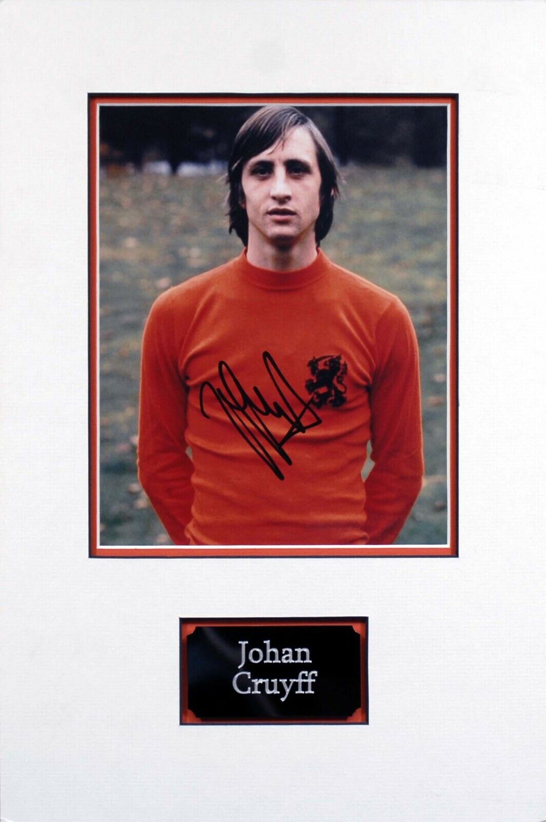 Johan CRUYFF Signed & Mounted 10x8 Holland Dutch Maestro Photo Poster painting AFTAL RD COA