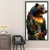Silhouette Bear-11CT Stamped Cross Stitch 40*70cm(Big Size)