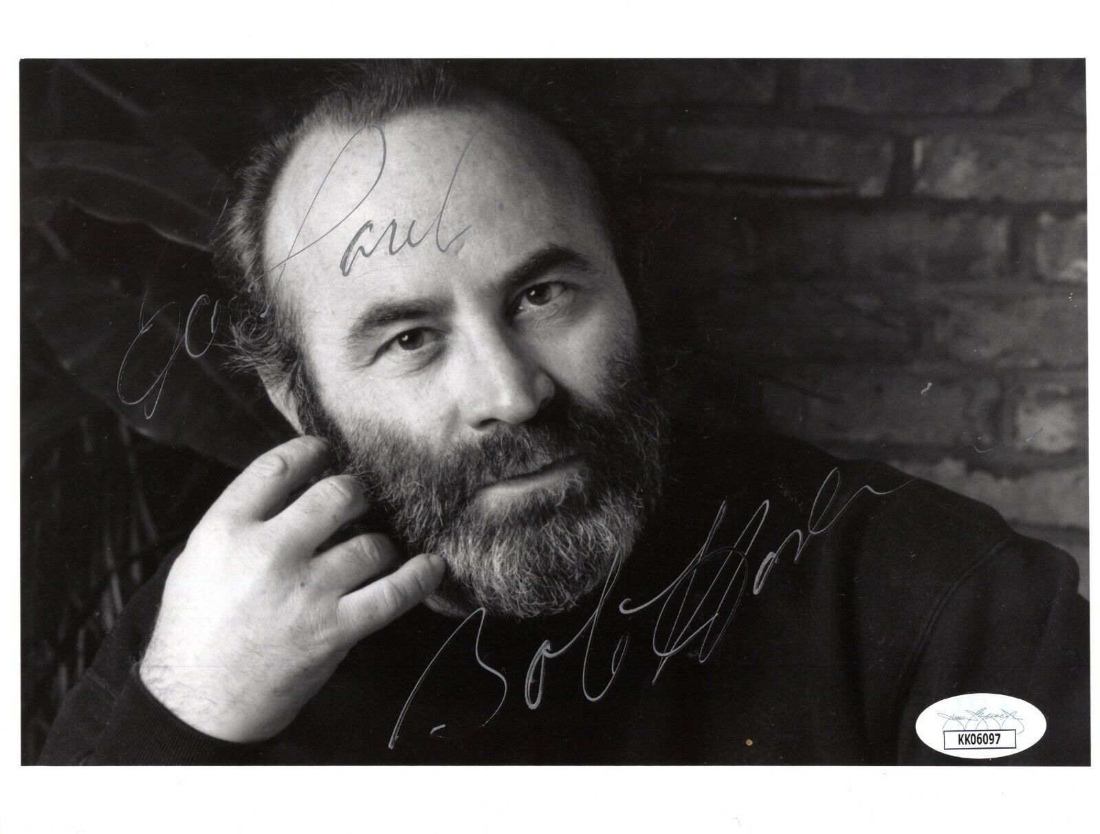 Bob Hoskins Actor Hand Signed Autograph 6.5x8.5 Photo Poster painting with JSA COA