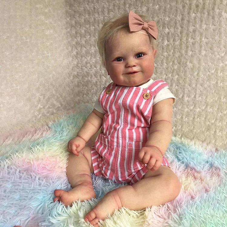  [Heartbeat💖 & Sound🔊] 20" Eyes Opend Handmade Reborn Baby Doll Realistic Reborn Baby Toddlers Girl Rndhd - Reborndollsshop®-Reborndollsshop®