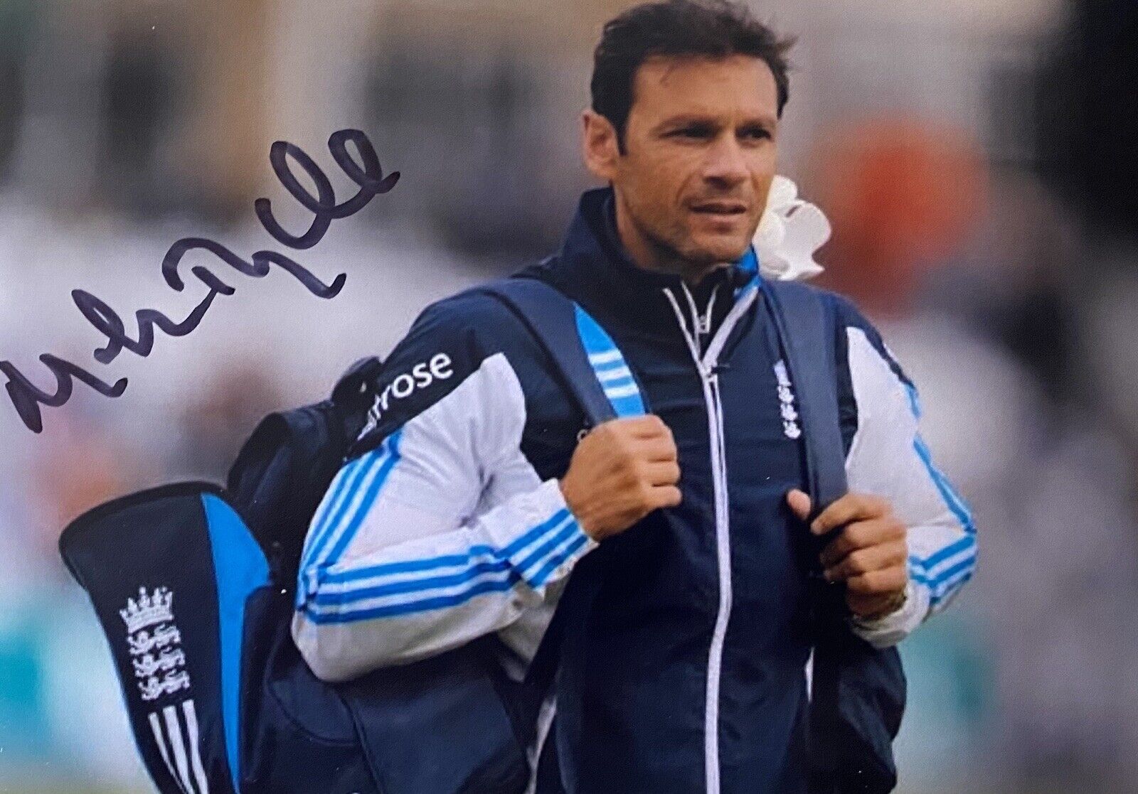 Mark Ramprakash Genuine Hand Signed England 6X4 Cricket Photo Poster painting 2