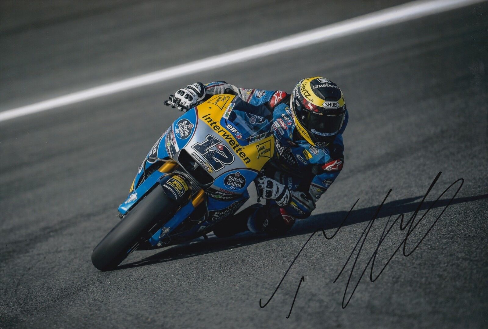 Thomas Luthi Hand Signed Marc VDS Honda 12x8 Photo Poster painting 2018 MotoGP 3.