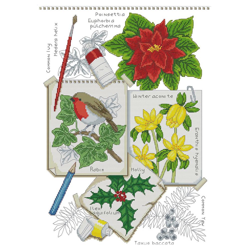 

Draw Winter - 14CT Stamped Cross Stitch - 38*50cm, 501 Original