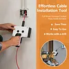 Efficient Wire Pullers with Hex Shank 0.3 Inch Max Wire Fishing Tool Multi-Purpose Fish Tape Cable Pulling Tool for Electrical Installation/Threading Machine