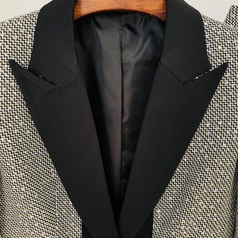 Nigikala Nigikala 2025 Hot Star Temperament Lyze Small Lattice Platter Trouser Suit Two Sets