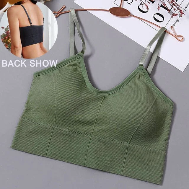 Solid Color Sexy Tank Crop Tops Women Fashion Basic Crop Top Streetwear Sleeveless Camis Cool Girls Cropped Tee Camisole Femme