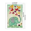 Love Elephant-14CT Stamped Cross Stitch 17*27cm/6.69*10.63in