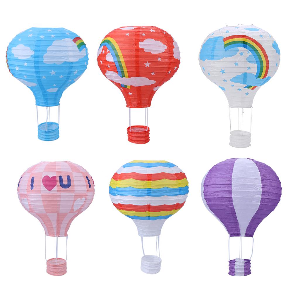 

12\\\ \\\ Party Wedding Mall Bar Ceiling Decoration Paper Ball Paper Lanterns, Blue-bottomed rainbow, 501 Original