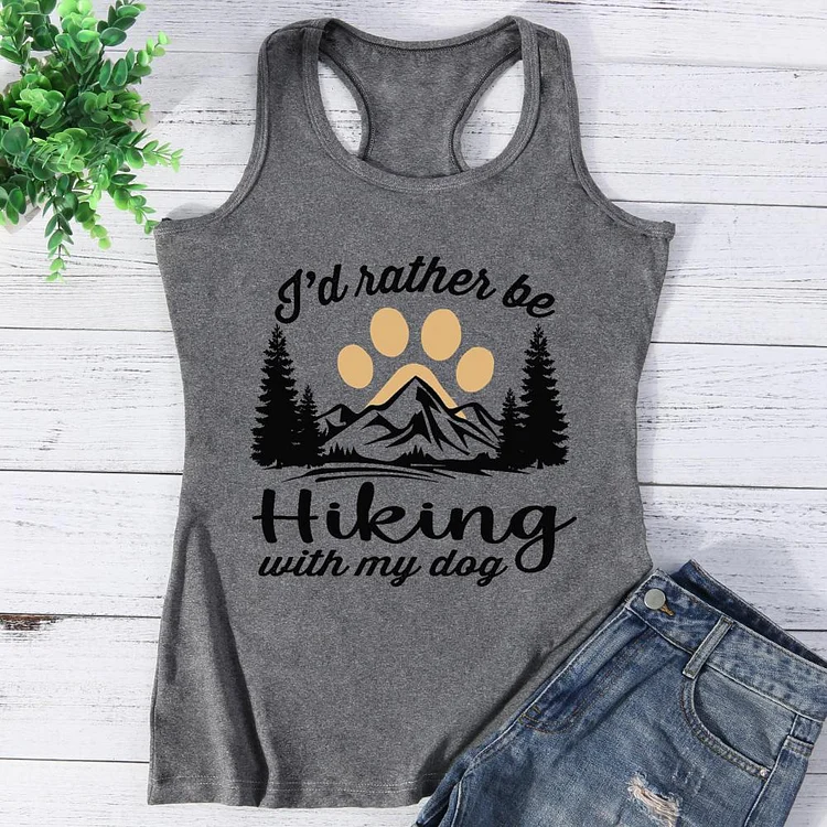 I’d Rather Be Hiking With My Dog Vest Top-Annaletters
