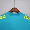 2021 Retro Brazil Pre-match Blue Football Shirt 1:1 Thai Quality