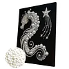 (30x40cm)Dragon DIY Pearl Painting Framed Grape Handmade Pearl Material Art Kit Living Room Decor