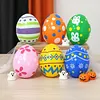 6 Pcs Easter Inflatable Outdoor Decorations PVC Colored Giant Egg Ornaments Blow Up Easter Egg Yard Decorations for Lawn/Garden/Porch/Courtyard