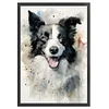 (Stamped/Counted) Border Collie-11CT Cross Stitch 40*60cm(Big Size)