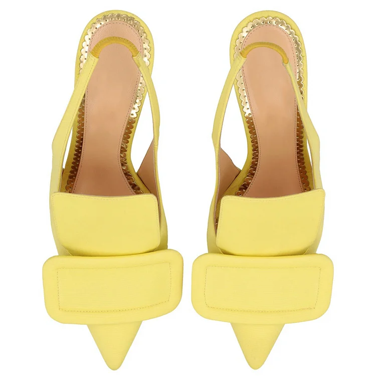 Yellow Solid Flat Shoes - Selling Fast at Pantaloons.com