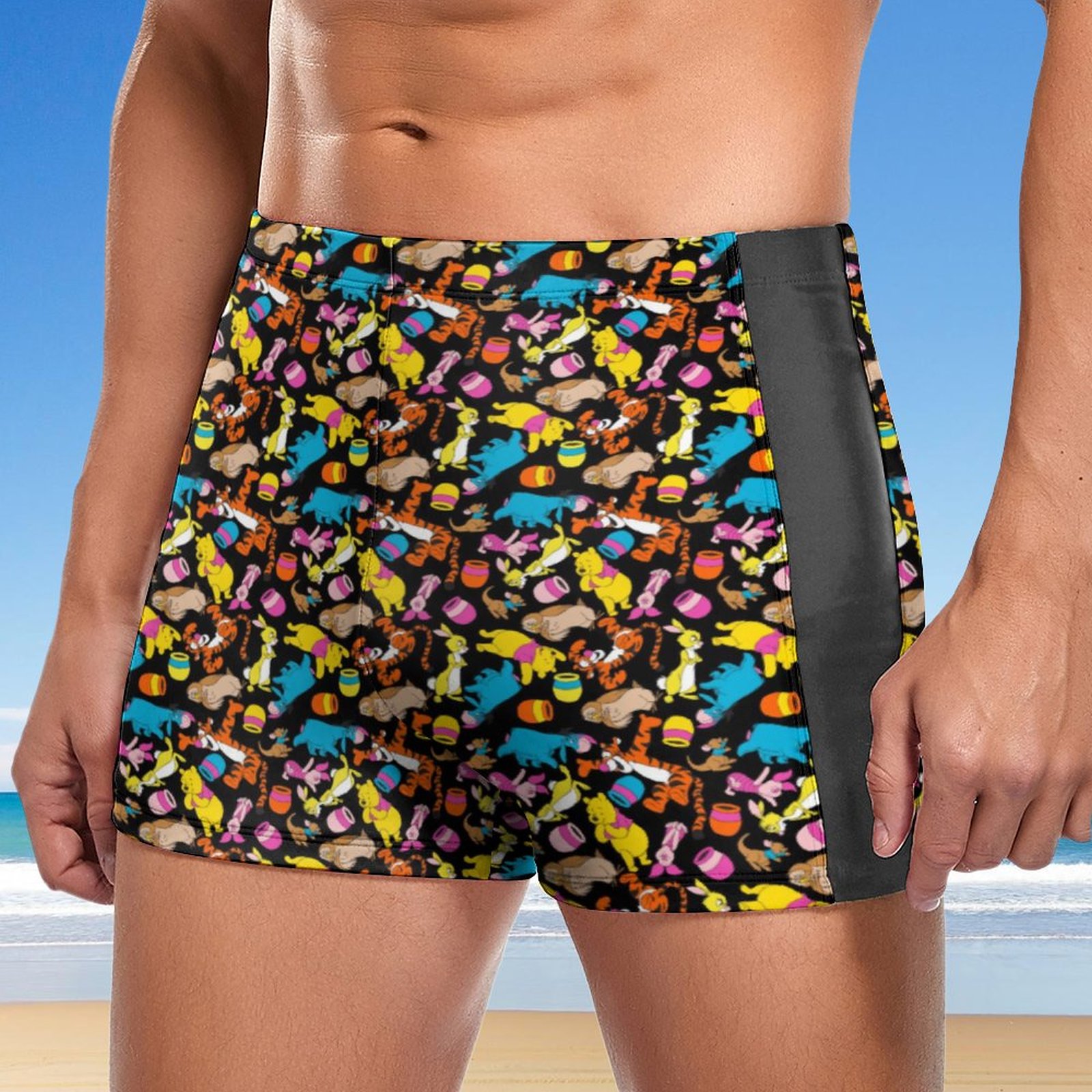 SFNEEWHO Winnie The Pooh Bright Friends Swim Brief Square Leg Mens ...