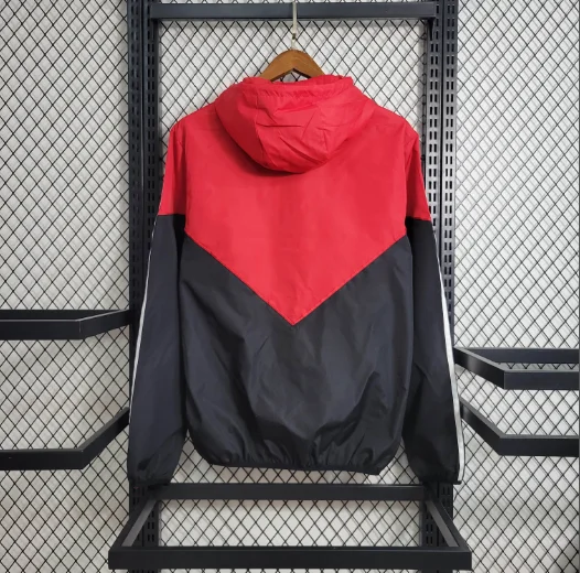 23/24 Windbreaker Manchester United Red Football T-Shirt 1:1  Quality