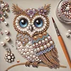 Diamond Painting-DIY Crystal Rhinestone Owl