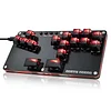 Haute42 B16 Mini All-Button Arcade Stick, Leverless Arcade Controller with DIY RGB & Turbo Functions, Compatible with PC/Ps3/Ps4/Switch/Steam Deck, Supports Hot Swap & SOCD