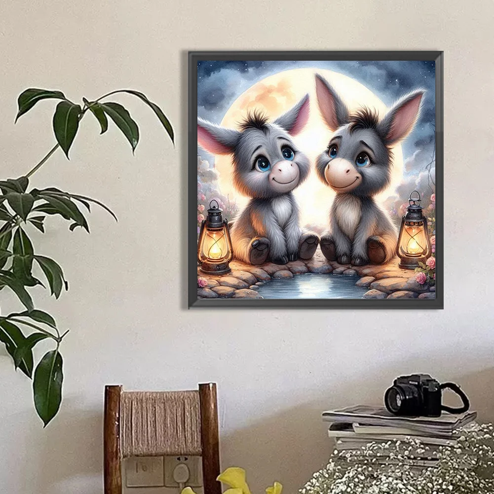 Diamond Painting - Full Round Drill - Donkey(Canvas|40*40cm)