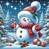 Diamond Painting -DIY Round Drill Snowman(40x40cm)
