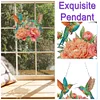 (US Local)Acrylic Special Shape Flowers Birds Diamond Painting Art Hanging Pendants