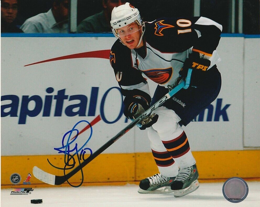 BRYAN LITTLE SIGNED ATLANTA THRASHERS 8x10 Photo Poster painting! Autograph