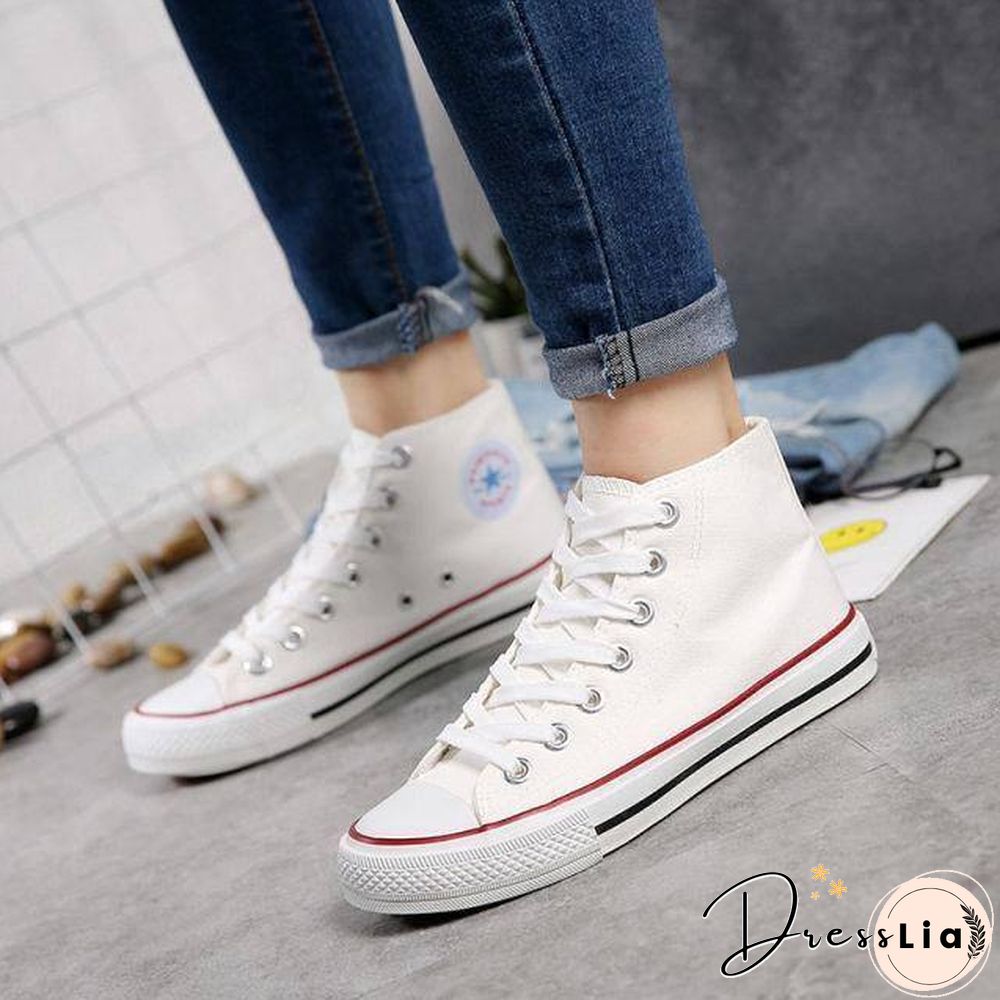 Men Canvas Sneakers Lovers Comfortable Shoes Flats Casual Women Red White Black Blue Breathable Walking shoes Plus Large Size 44