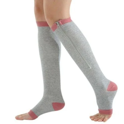 Zipper Compression Socks - Zip Up Support Stockings shopify Stunahome.com