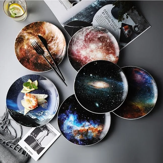 Creative Galaxy Ceramic Plate Dish SP13787