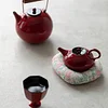Household Kung Fu Tea Boiler Chinese Retro Pottery Ochre Dream Red Zhu Three-legged Small Wind Stove Electric Ceramic Stove Around the Stove Boil Teapot