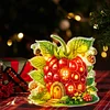 (US Local)Double Sided Special Shape Grapes House Diamond Painting LED Light Ornaments