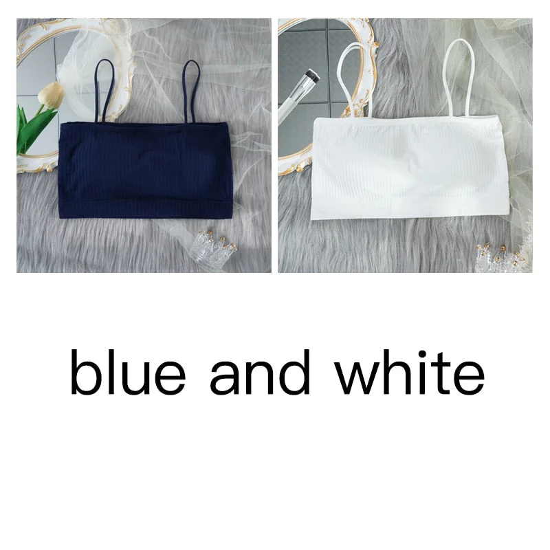 Women's Tube Top Invisible Bra Sexy Bandeau Strapless Top Underwear Streetwear Crop Top Seamless Sexy Lingerie Tops 1/2Pcs