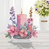 【Clearance Sale】DIY Cles Pink Flowers-Diamond Painting Ornaments（Single-Sided)