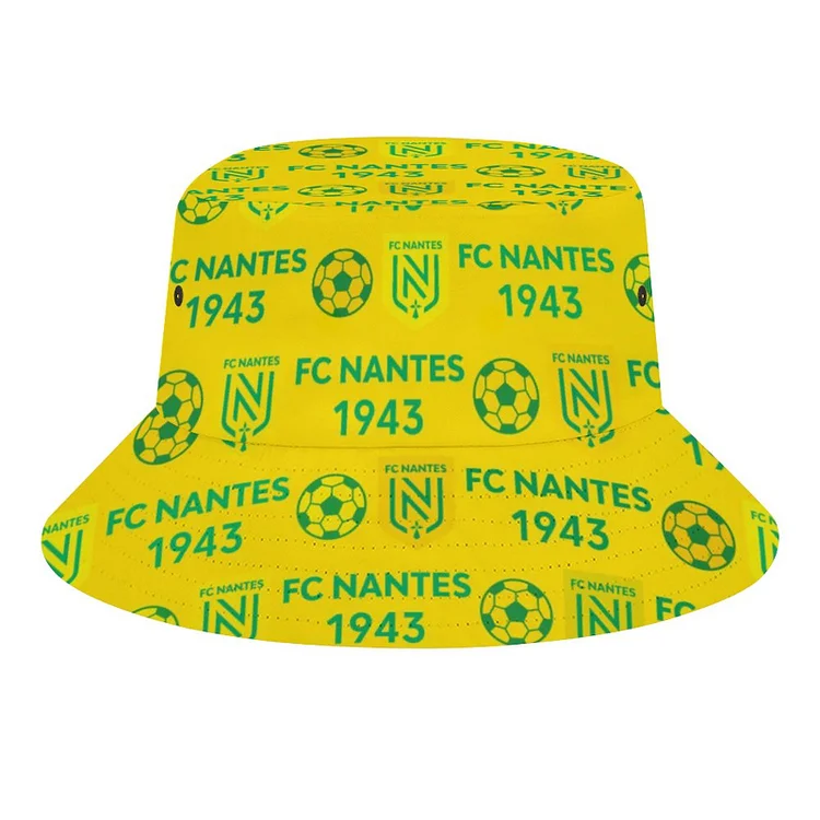 FC Nantes Chapeau De Godet D' Impression De Vache Unisexe Pliables Bucket Hat