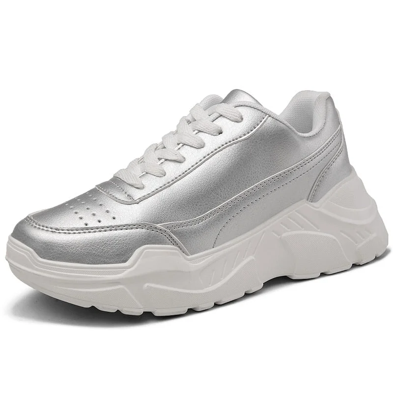 Women Casual Shoes Femme 2020 Spring Autumn Shoes Women Sneakers Flats Fashion Lace-Up platform White Breathable woman Sneakers