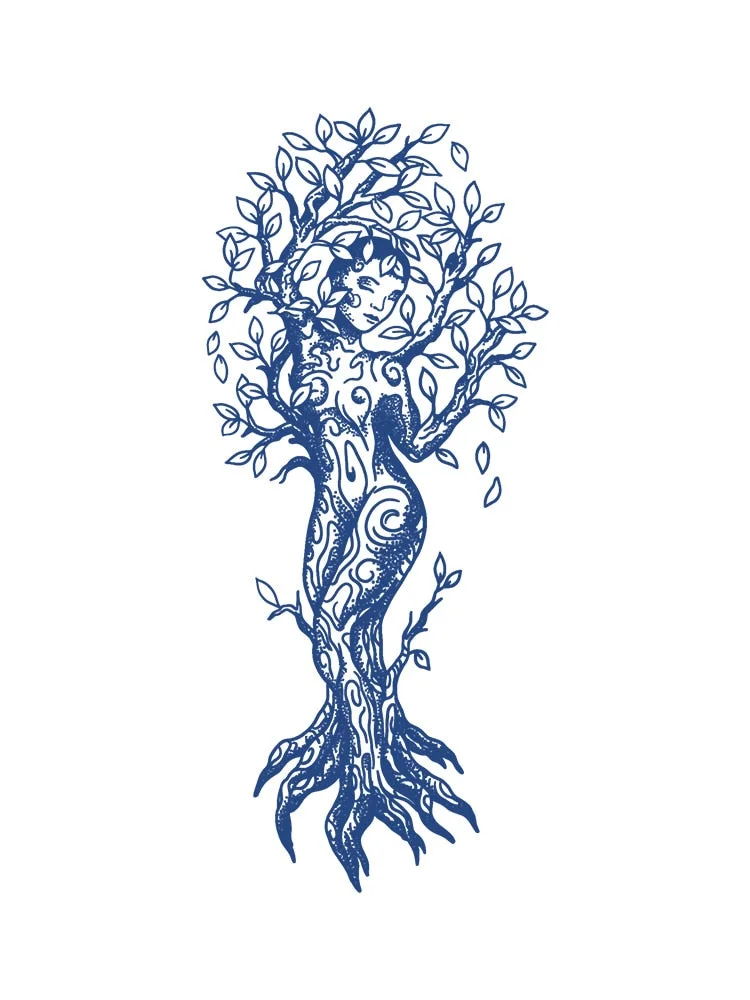 KT51-100 Semi-permanent herbal juice tattoo sticker flower arm clavicle non-reflective simulation tattoo big picture