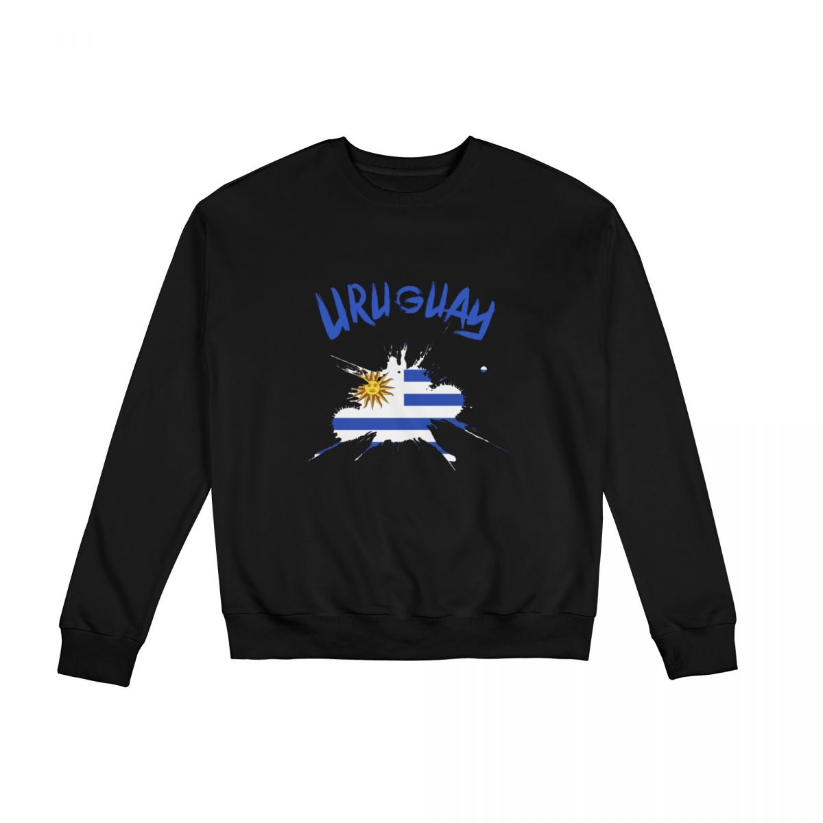 Uruguay Ink Spatter Crew Neck Sweatshirt