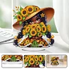 (US Only)Acrylic Special Shape Sunflower Girl Diamond Painting Desktop Ornaments