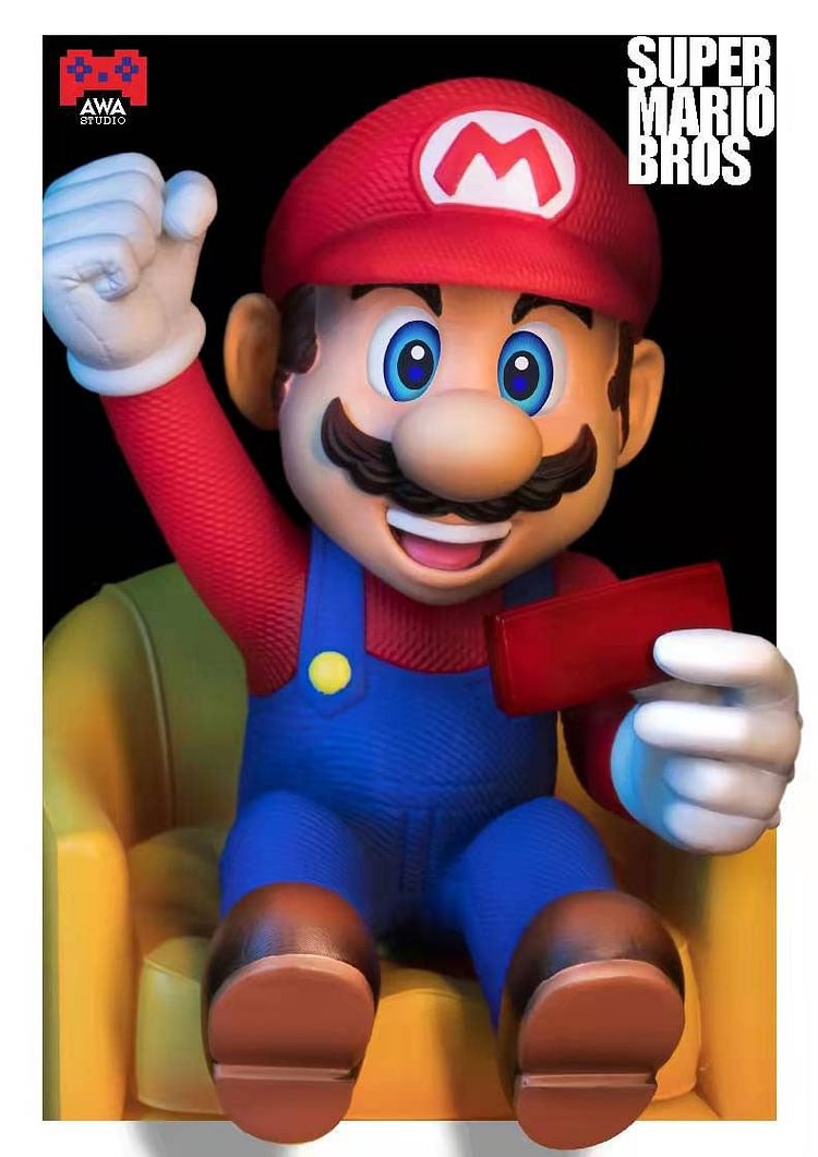 Mario & Luigi - Super Mario Resin Statue - AWA Studio [Pre-Order]-shopify