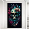 Flower Skull- Full Round Diamond Painting(40*70cm)