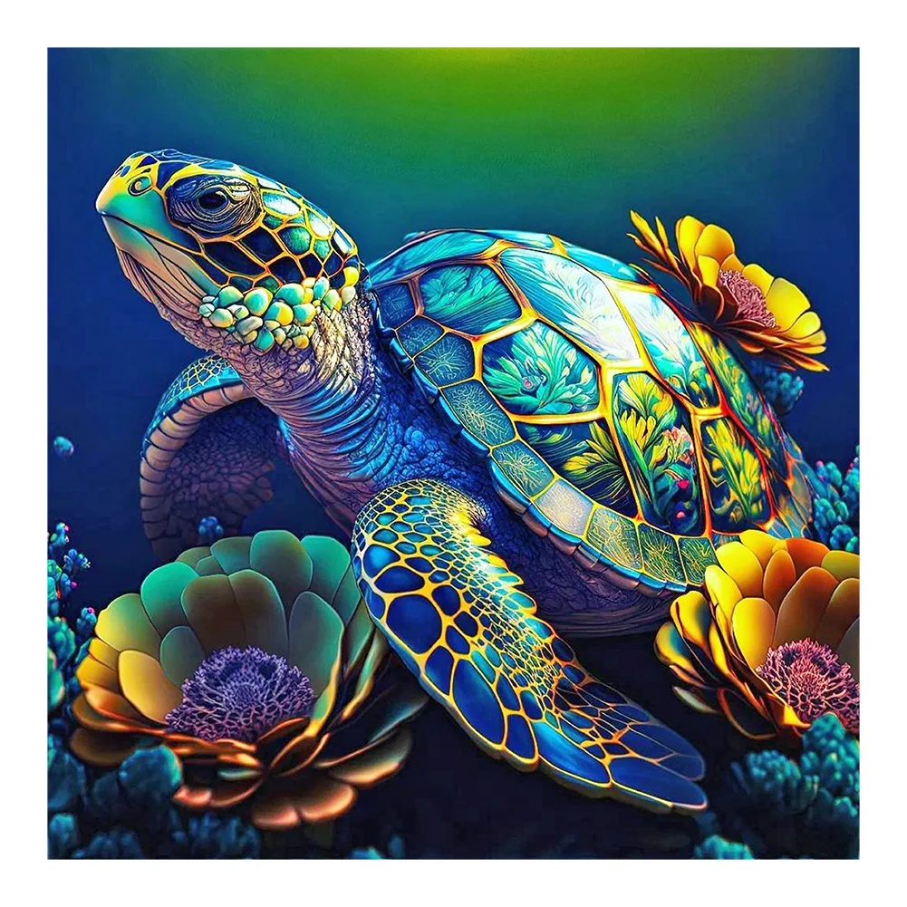 Full Round Diamond Painting - Turtle(30*30cm)