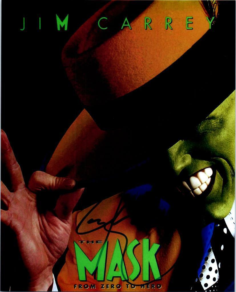 Jim Carrey THE MASK autographed 8x10 Picture Photo Poster painting signed Pic with COA