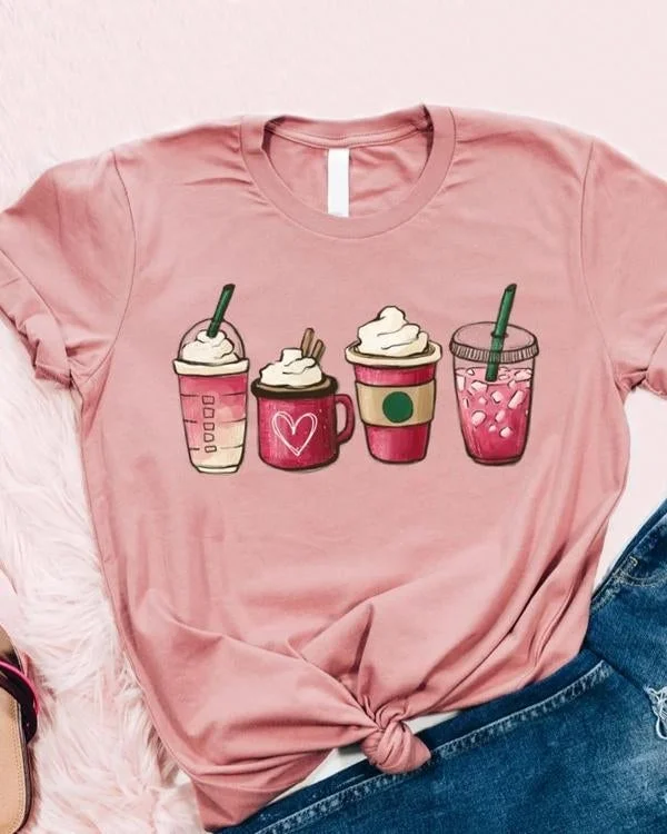 Valentine Coffee Heart T-Shirt