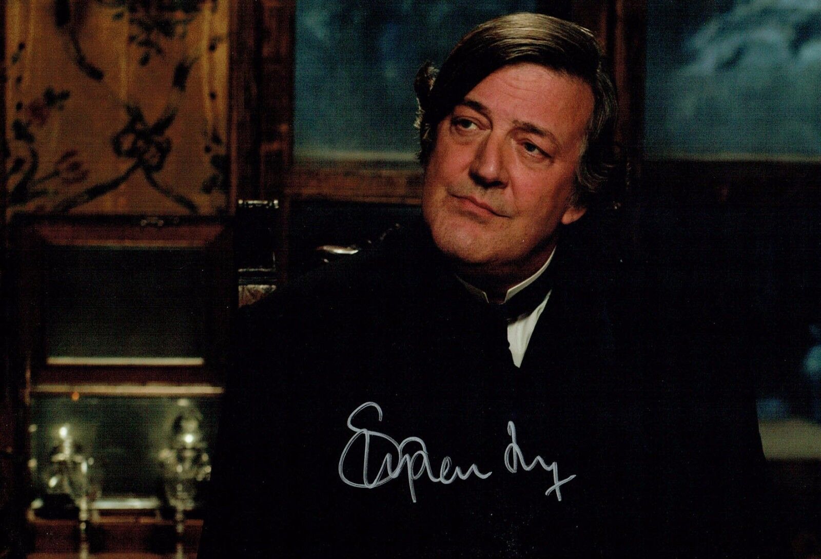 Stephen FRY SIGNED Autograph 12x8 Photo Poster painting 3 AFTAL COA British Comedy Legend