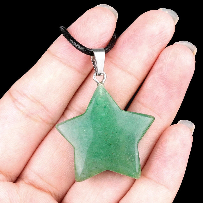 1 Piece Semi-precious Stone Star Jewelry Accessories Pendant