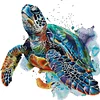 [Brand]Turtle - 14CT Stamped Cross Stitch - 51*49cm - Animal