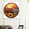 Diamond Painting -DIY Round Drill Sunflower Car