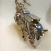 Creative stainless steel motorcycle DIY assembled model kit crafts exquisitely crafted motorcycle model gifts