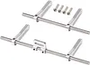 AMK Adjustable 1/10 Scale Bumper Mount Front Rear, Metal Bumper Set Complete for RC Crawler Body LCG Chassis Axial SCX10 II Element Enduro Gen7 Gen8 TRX6 TRX4 Upgrades (Purple)